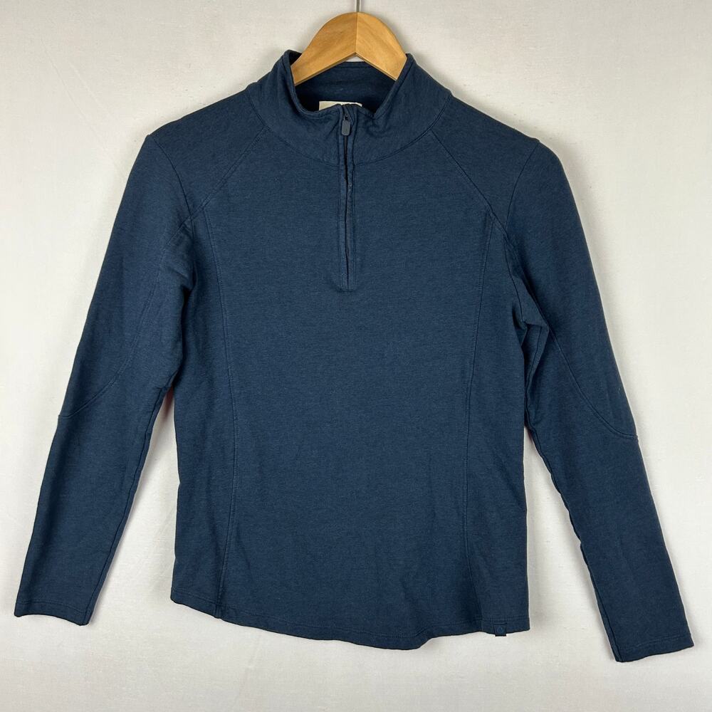 Tasc Apex Fleece 1/4 Zip Blue Long Sleeve Pullover Shirt TW847 Women's Size S